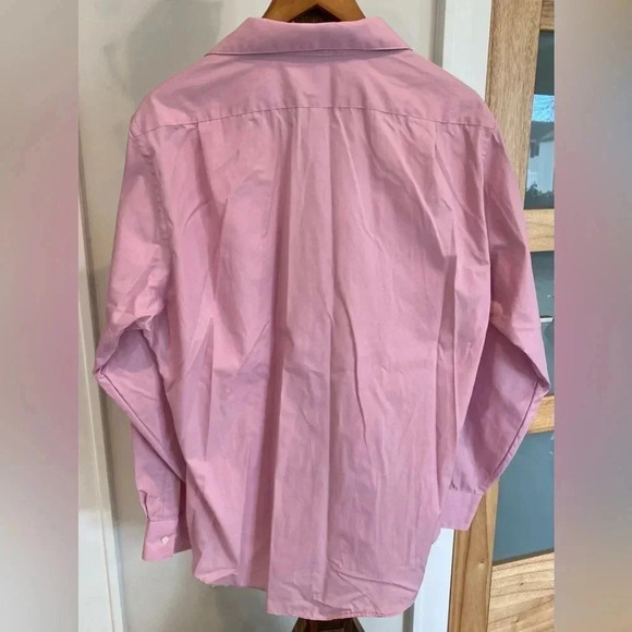 Van Heusen Poplin Collared Long Sleeve Dress Shirt Men’s‎ 16.5 (34) Pink NWOT - Picture 8 of 12